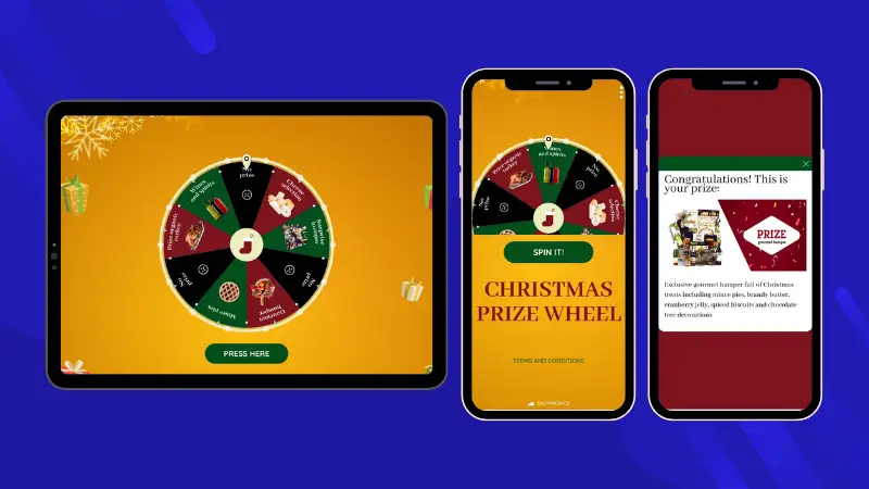 Christmas Spin the Wheel promotion