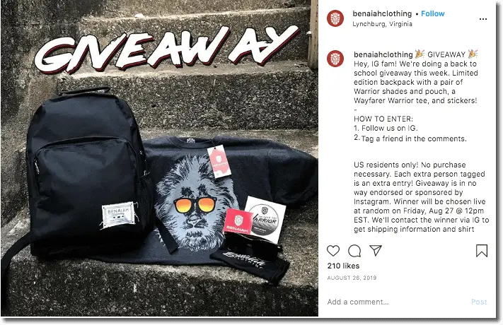 Back to School Marketing Ideas: Social Media Giveaway