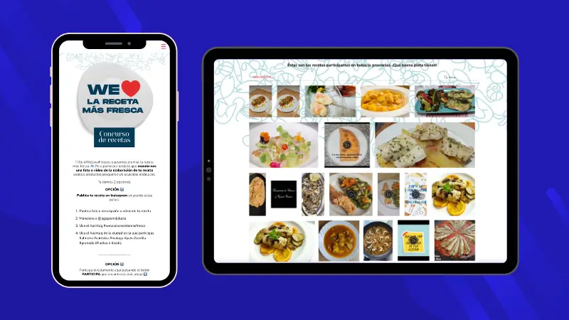 Ejemplo de concurso de videos y fotos con recetas
