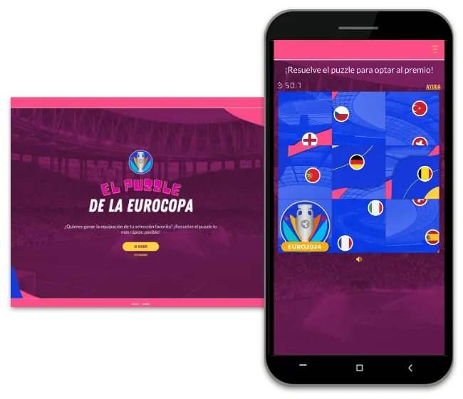 Ideas de promociones para partidos de fútbol: puzzle de la Eurocopa